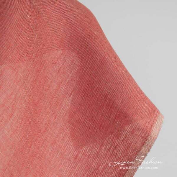 Greyish rosy linen fabric, high quality