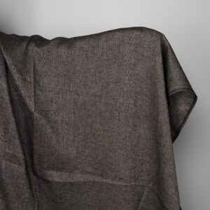 Pellavakangas luonnonvärisellä ja mustalla kuviolla