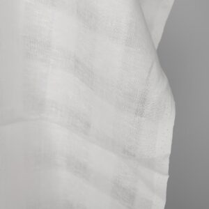 Pellavakangas optinen valkoinen läpikuultavat ruudut