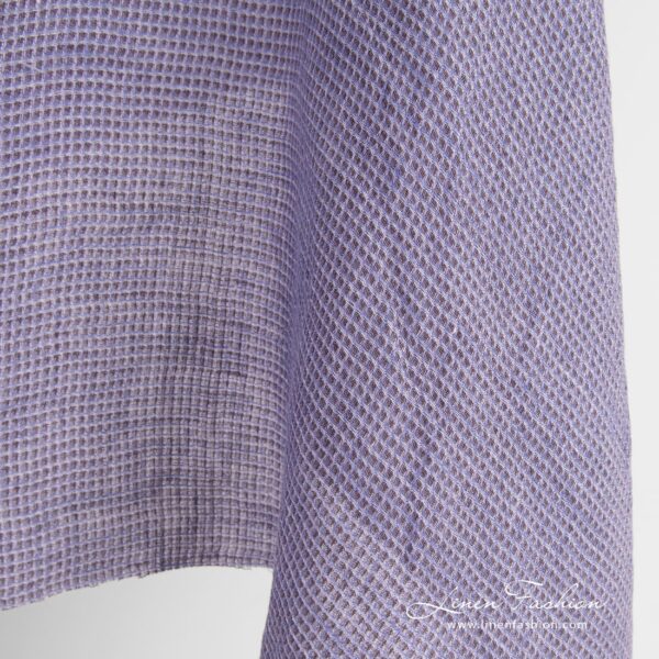 Violet linen fabric, specially washed to increase softness
