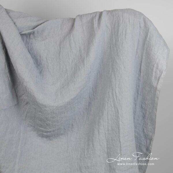 Bluish grey linen fabric