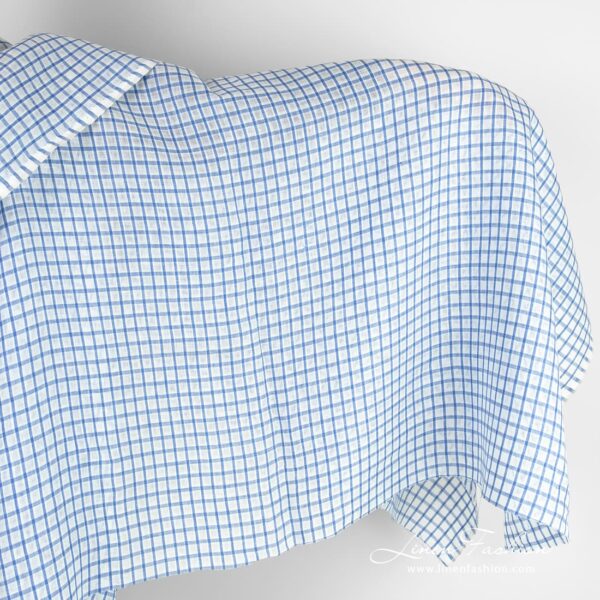 Linen fabric in checks