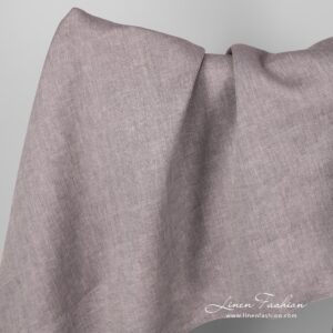 Linen fabric brownish violet striped.