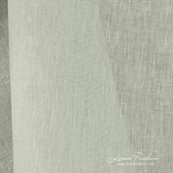 100% linen fabric, pale green.