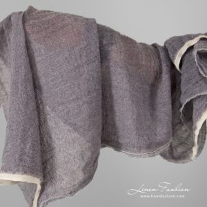 Pellavavilla violetti kangas pesty