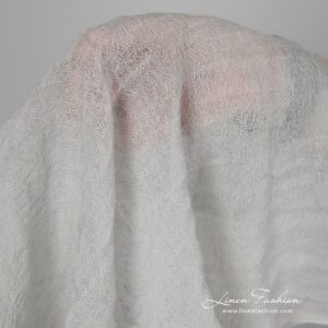 Pellavavilla vaaleanvihreä kangas pesty