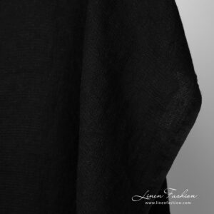 Pesty pellavakangas yksivärinen musta vohveli