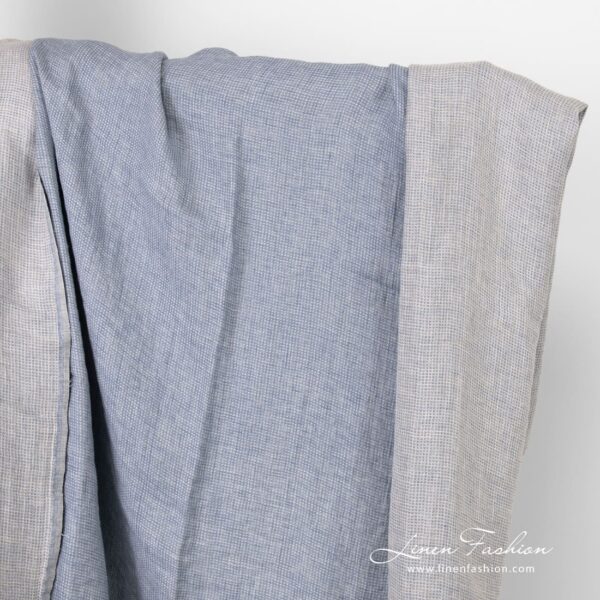 Bluish linen fabric