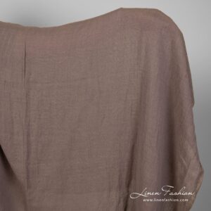 Harmaavioletti pellava-puuvillakangas pesty