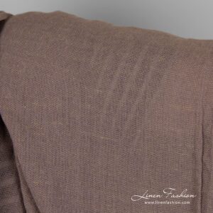 Harmaavioletti pellava-puuvillakangas pesty