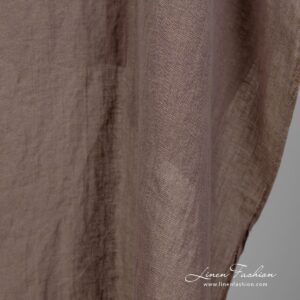 Harmaavioletti pellava-puuvillakangas pesty