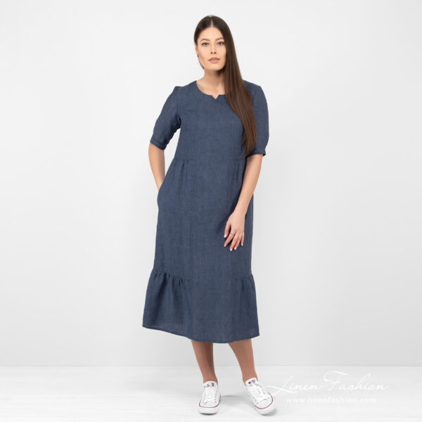 LEONA Mekko tummansininen