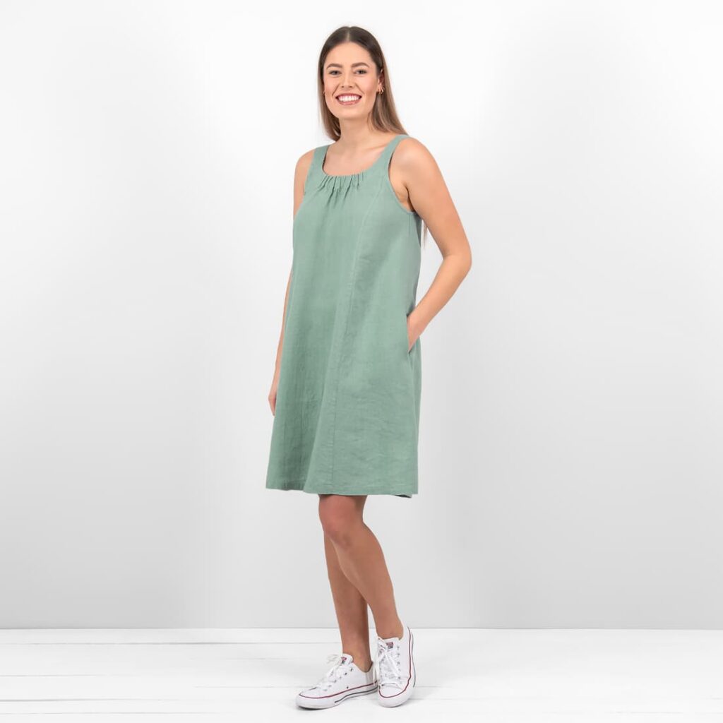 MINA Mekko vedenvihreä 2 MINA Mekko vedenvihreä - Image 2