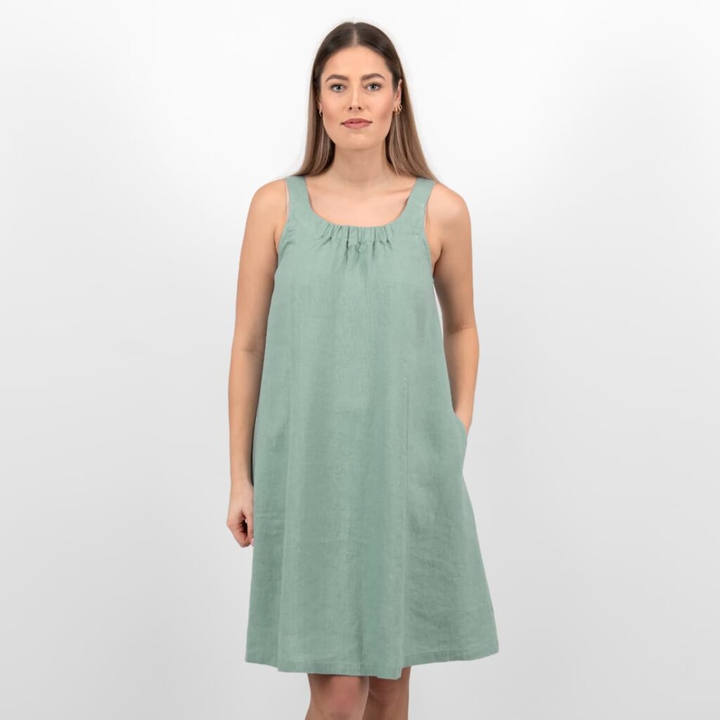 MINA Mekko vedenvihreä 3 MINA Mekko vedenvihreä - Image 3