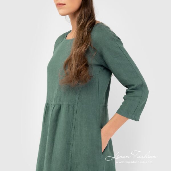 DELFINA Mekko tummanvihreä - Image 3