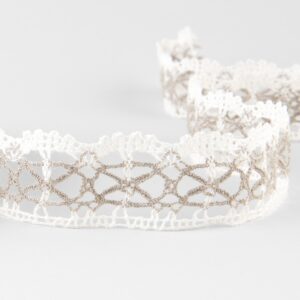 Pellavapitsi valkoinen ja luonnonvärinen nro 98