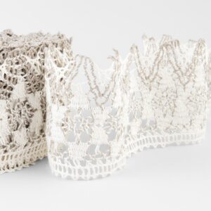 Pellavapitsi valkoinen ja luonnonvärinen nro 80