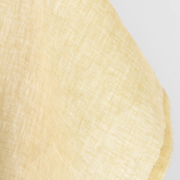 Lightweight linen fabric vanilla and ginger melange, plain weave