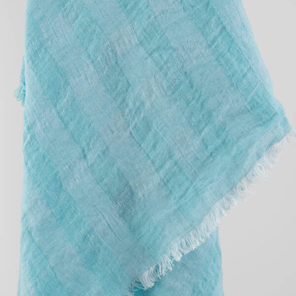KORI Scarf light blue, linen scarf