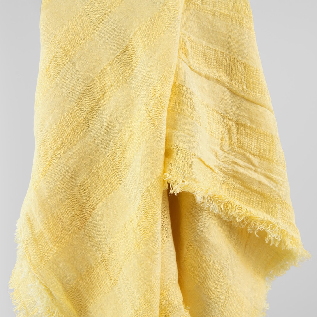 KORI Huivi keltainen 2 KORI Scarf yellow, linen scarf