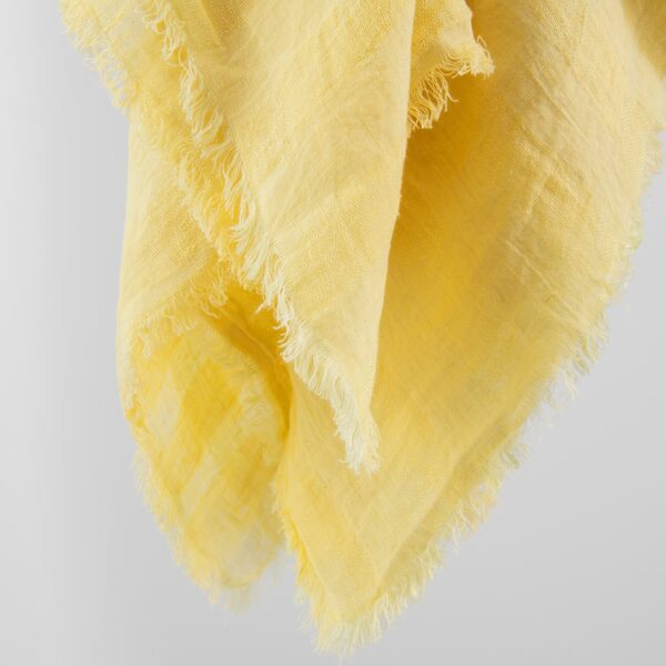 KORI Scarf yellow, pure linen