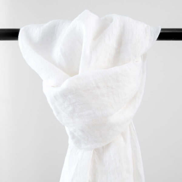 KORI Shawl white, pure linen