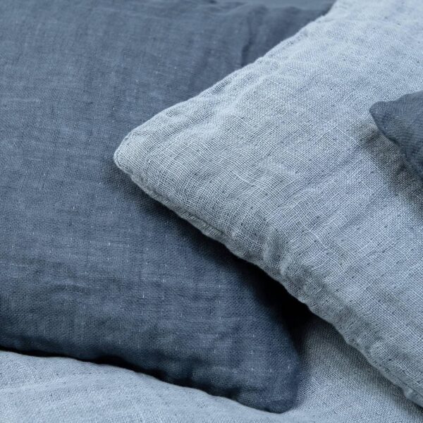 Linen cushion cover dark grey