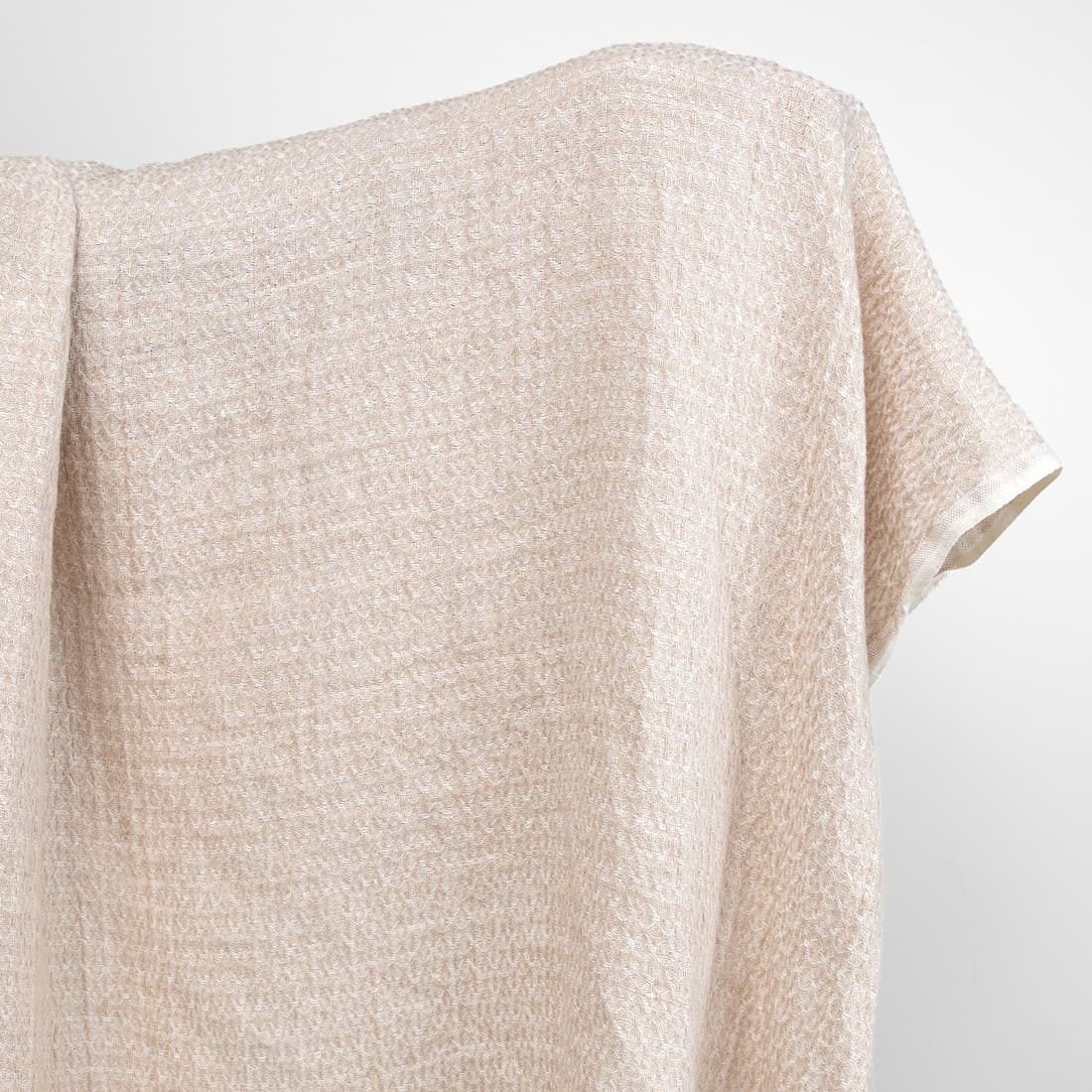 heavy washed linen light brown fabric