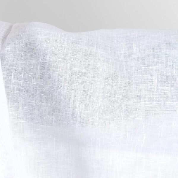 Lightweight linen fabric in optical white color