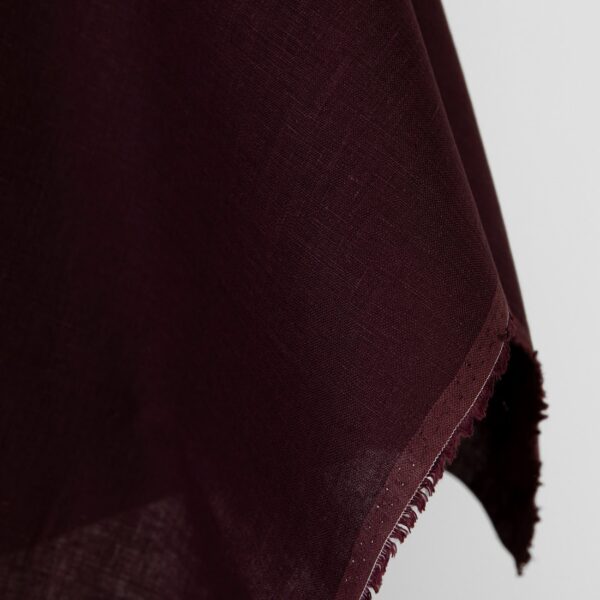 Linen fabric deep brown, 150cm width